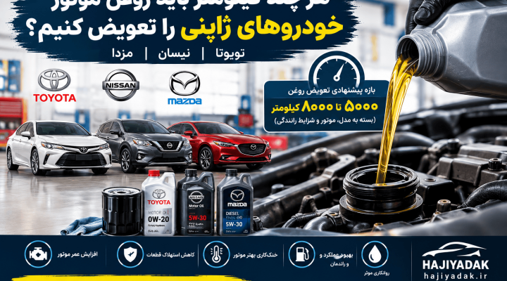 هر چند کیلومتر باید روغن موتور خودروهای ژاپنی را تعویض کنیم؟ هر چند کیلومتر باید روغن موتور خودروهای ژاپنی را تعویض کنیم؟